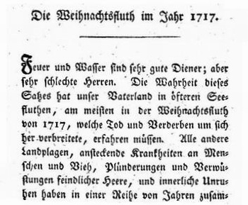 Die Weihnachtsflut 1717 in Ostfriesland