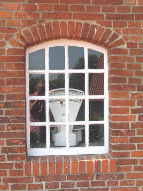 Fensteransicht der Mhle in Wiegboldsbur