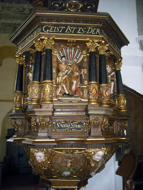 Kanzel der  Kirche St. Matthus in Rodenkirchen