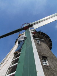 Segelsetzen am Segelfl�gel